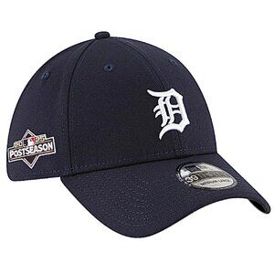 New Era Detroit Tigers 2025 Postseason Participant 39Thirty Stretch Fit Hat M/L